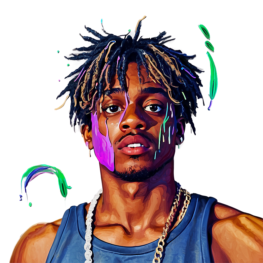 Juice Wrld Lyrics Inspired Art Png 11 PNG Image