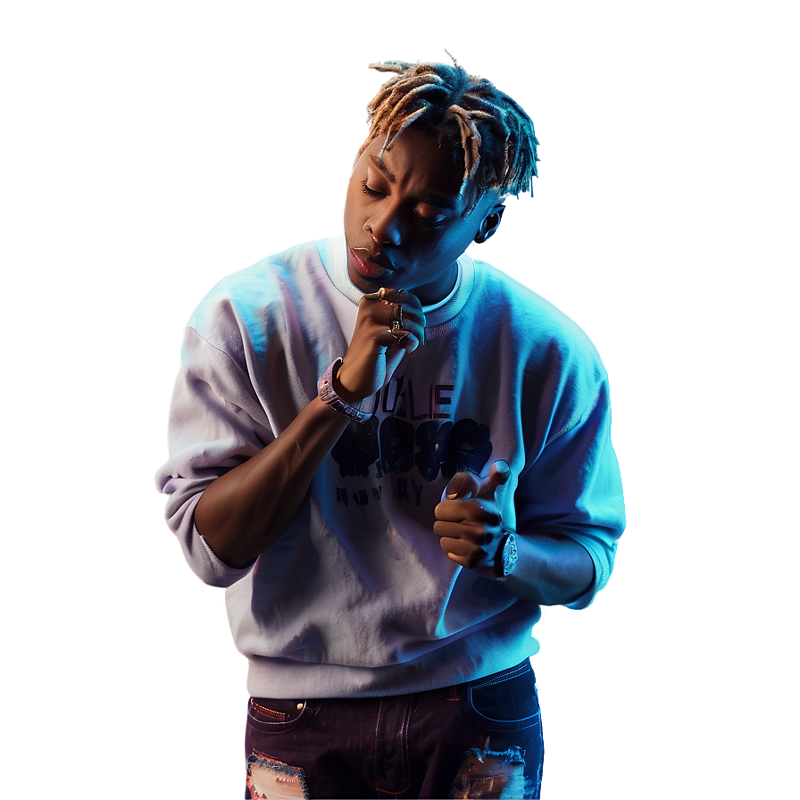 Juice Wrld Lyrics Inspired Art Png Ocl31 PNG Image