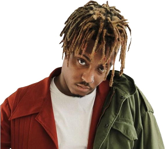 Juice Wrld Red Jacket Portrait PNG Image