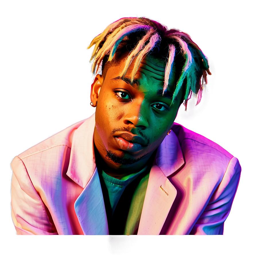 Juice Wrld Vibrant Portrait Png Mvx8 PNG Image