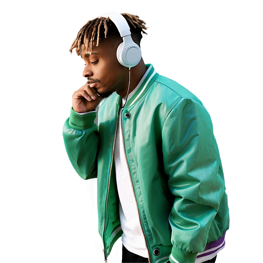 Juice Wrld With Headphones Png Pac42 PNG Image