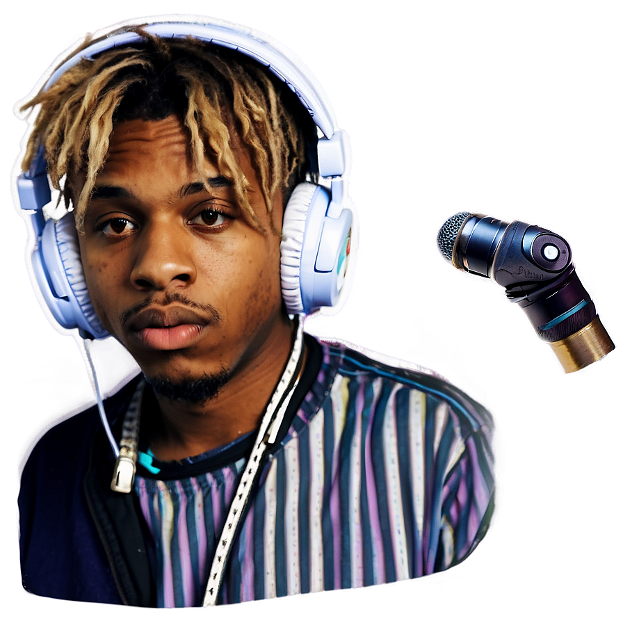 Juice Wrld With Headphones Png Vse PNG Image