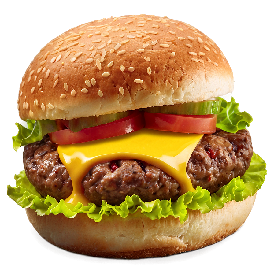 Juicy Cheeseburger Delight Png 05242024 PNG Image