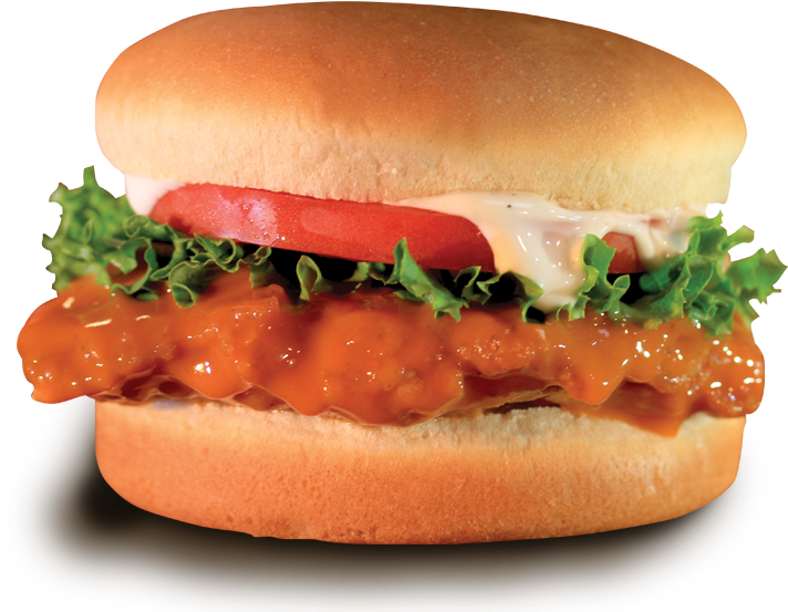 Juicy Chicken Burger Delicious Fast Food.png PNG Image