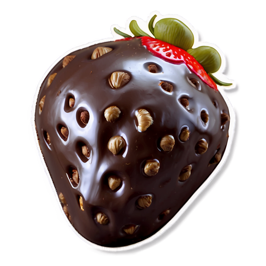 Juicy Chocolate Covered Strawberry Png Pwj PNG Image