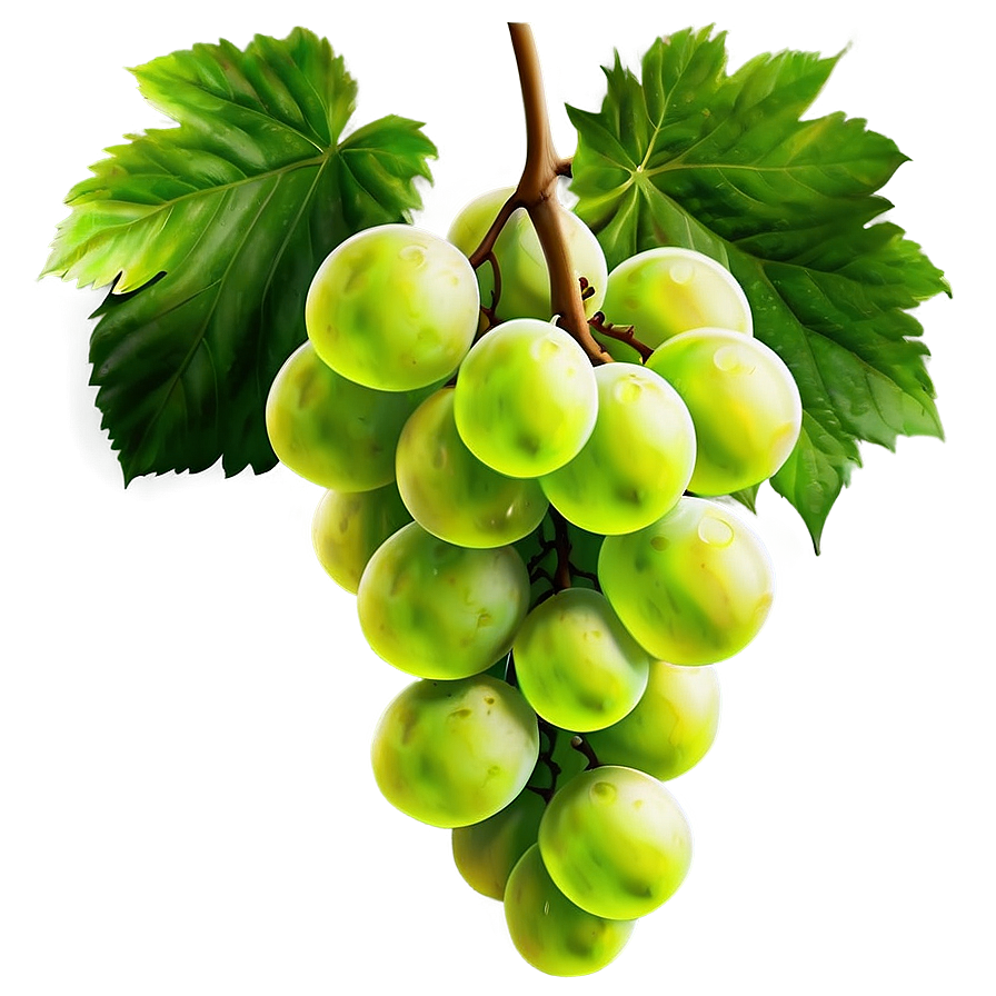 Juicy Green Grapes Bunch Png Smp PNG Image