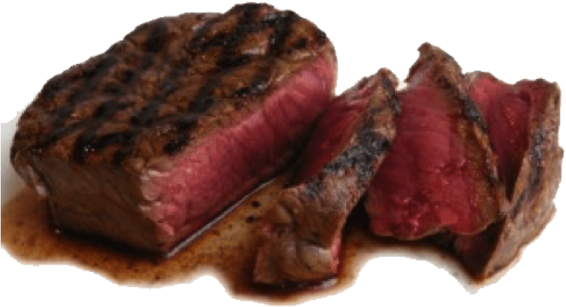 Juicy Grilled Steak Medium Rare Sliced PNG Image