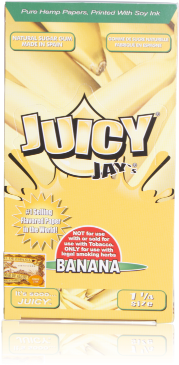 Juicy Jays Banana Flavored Hemp Papers PNG Image