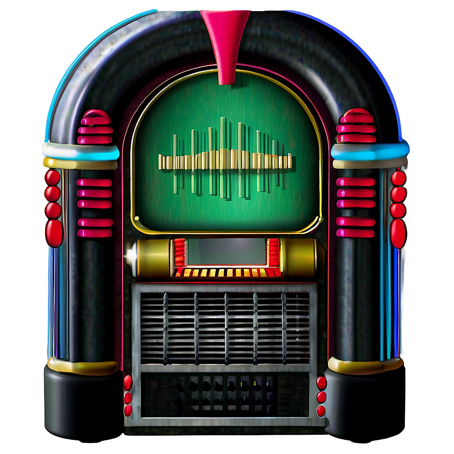 Jukebox With Christmas Decor Png Qem22 PNG Image