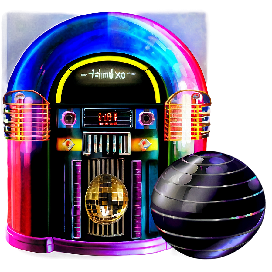 Jukebox With Disco Ball Png 06112024 PNG Image