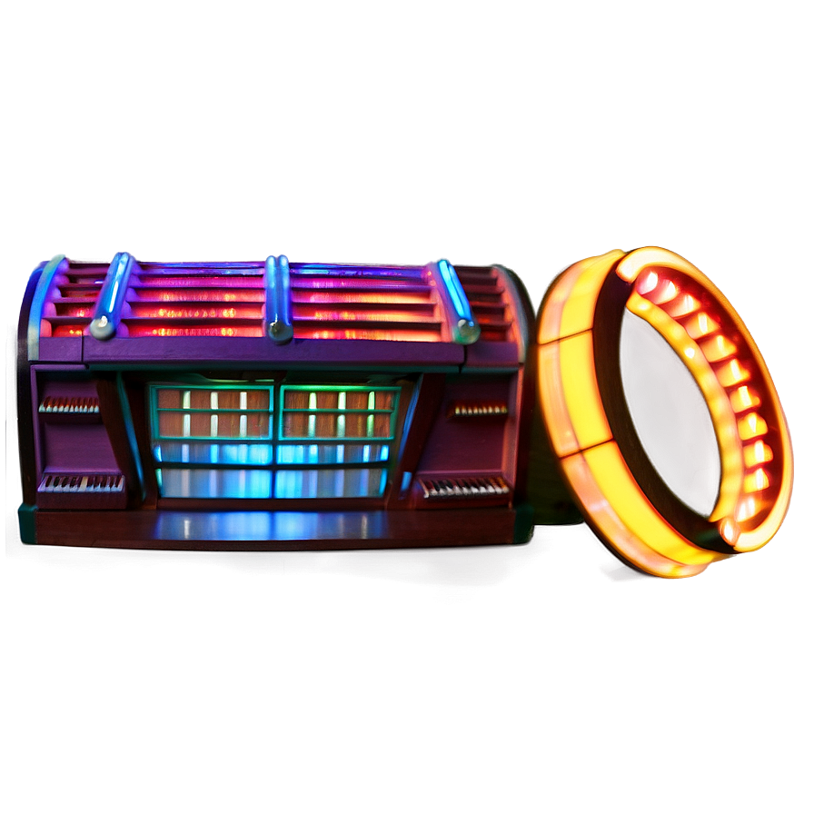 Jukebox With Glowing Lights Png Ute85 PNG Image