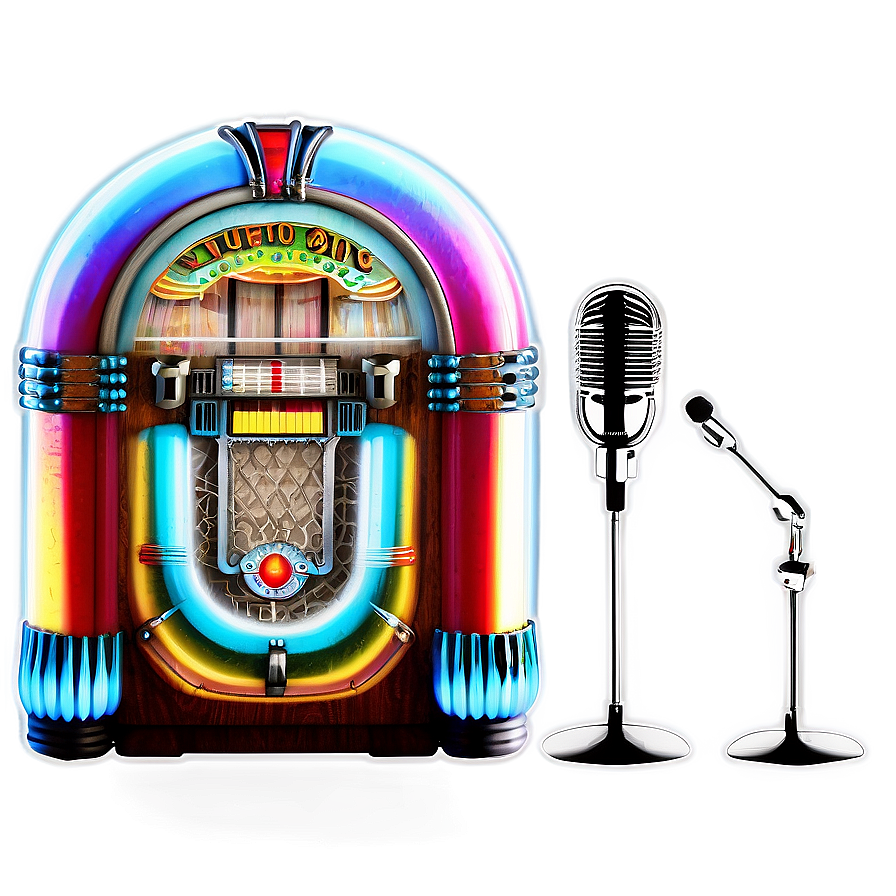 Jukebox With Microphone Png 06112024 PNG Image