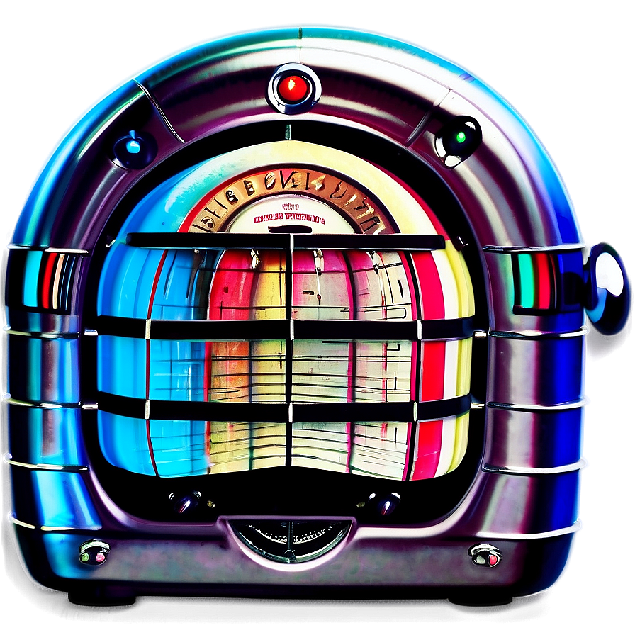 Jukebox With Vinyl Records Png Jar47 PNG Image