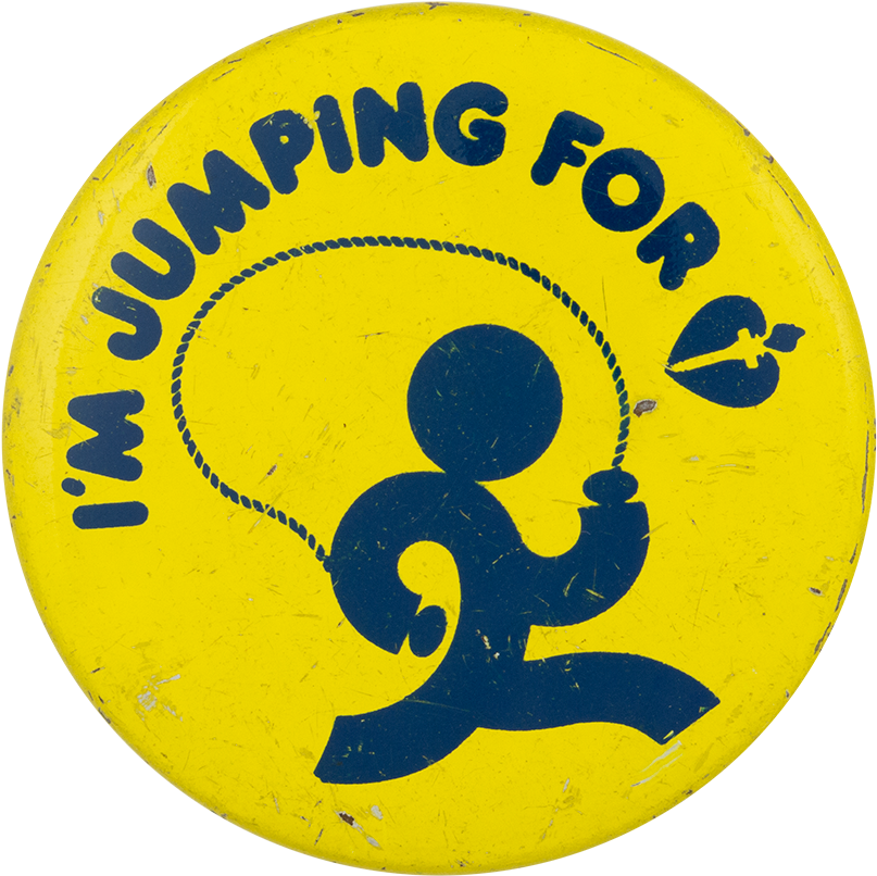 Jumping For Joy Vintage Badge PNG Image