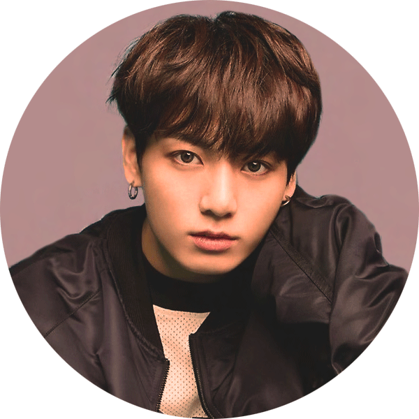 Jungkook Portraitin Pink Background PNG Image