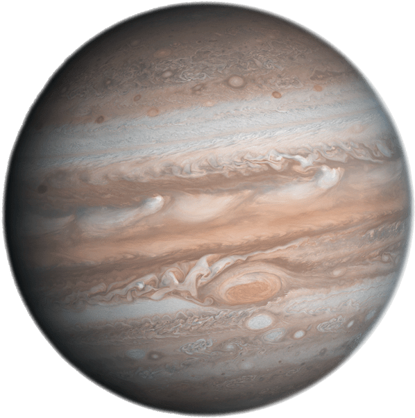 Jupiter Gas Giant Planet PNG Image