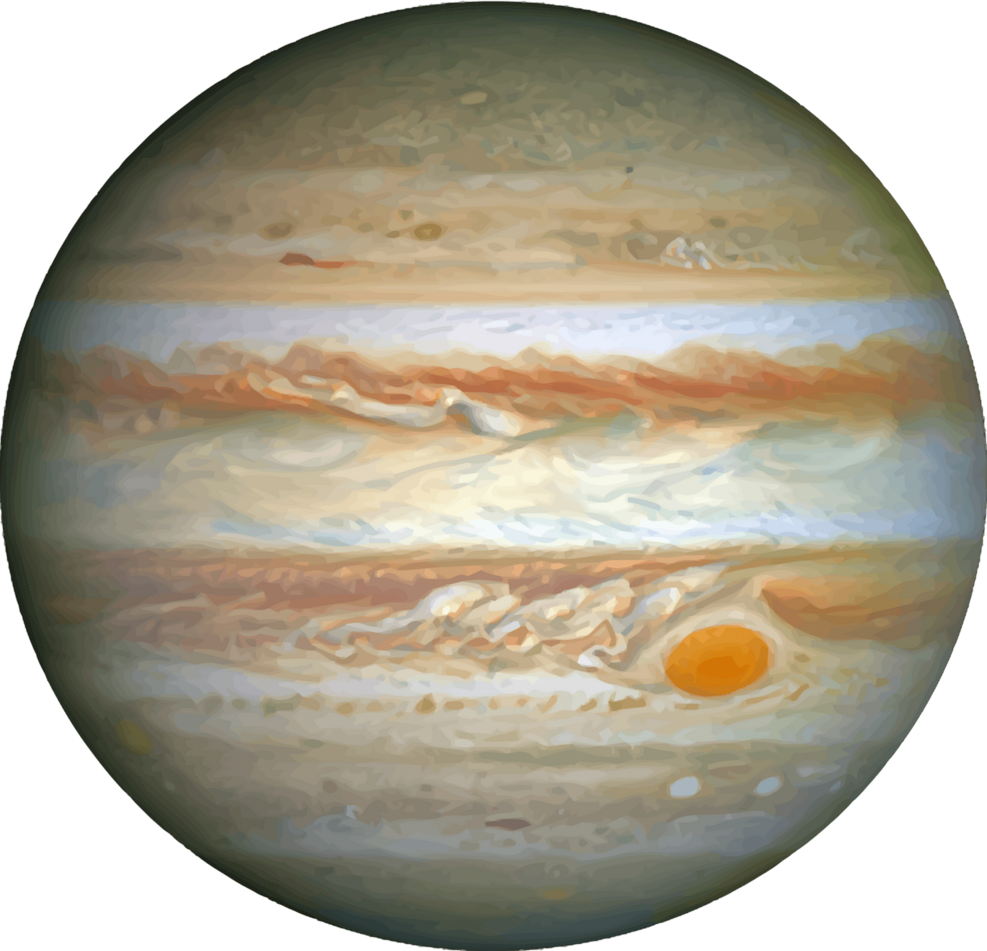 Jupiter Planet Portrait PNG Image