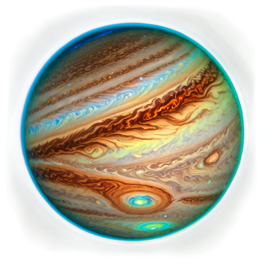 Jupiter With Aurora Png Usp PNG Image