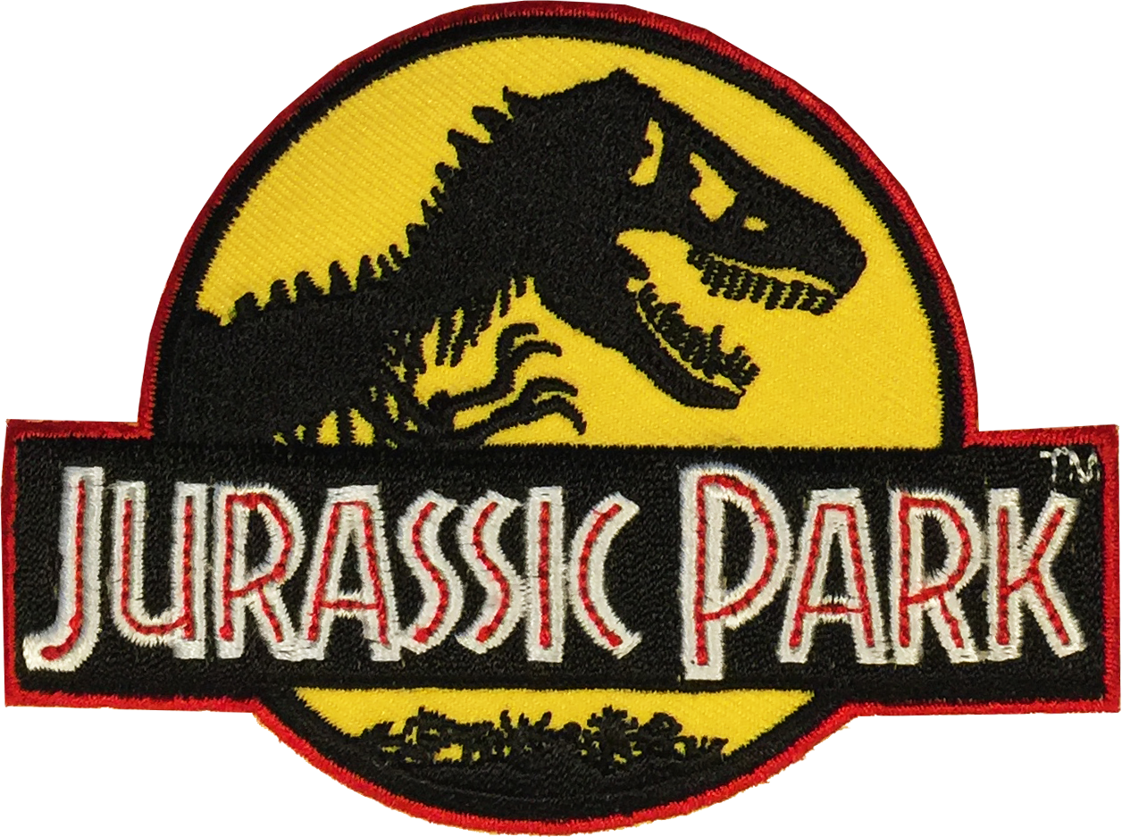 Jurassic Park Logo Embroidered Patch PNG Image