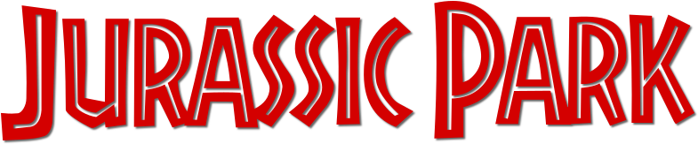 Jurassic Park Logo Red Text PNG Image