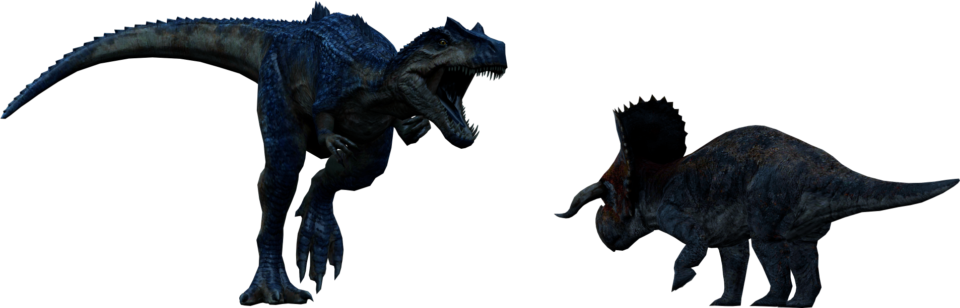 Jurassic World Dinosaurs Standoff PNG Image