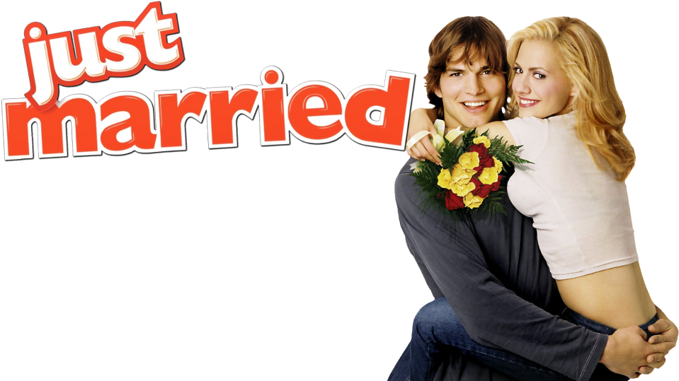 Just Married Couple Graphic PNG Image