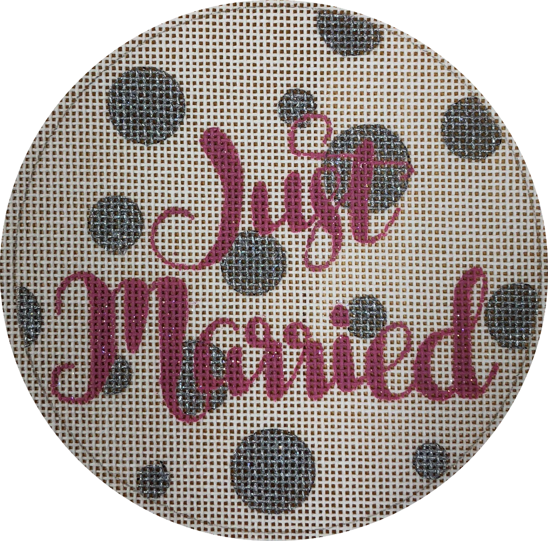 Just Married Cross Stitch Pattern PNG Image