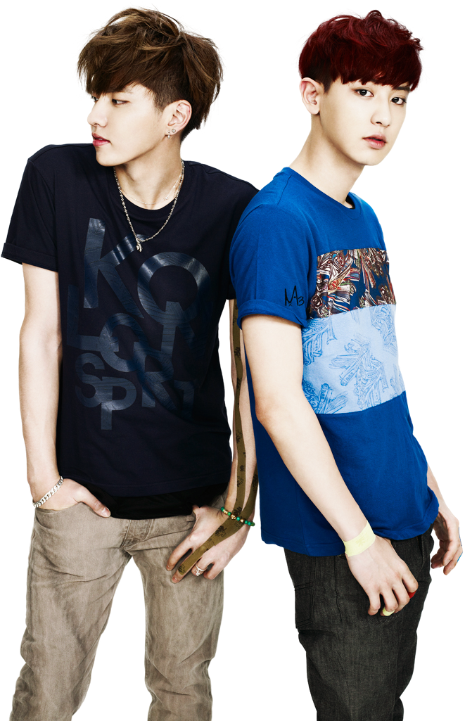 K Pop Duo Chanyeoland Member Photoshoot PNG Image