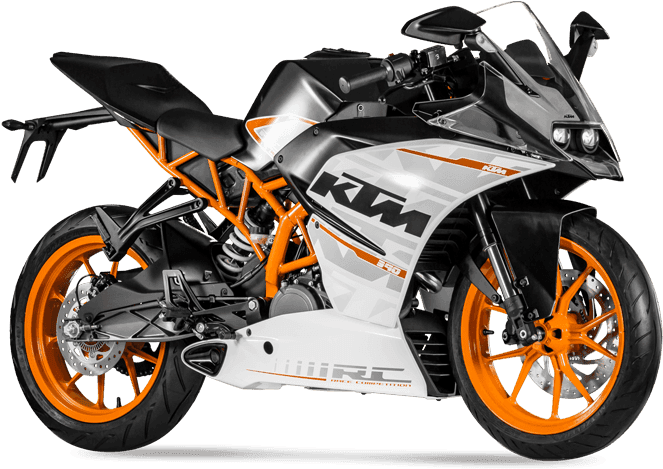 K T M Sport Motorcycle R C390 PNG Image