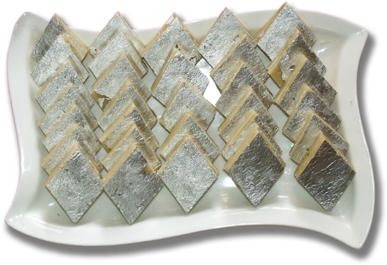 Kaju Katli Indian Sweet Delicacy PNG Image