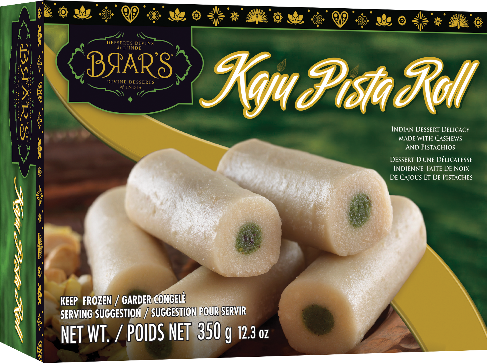 Kaju Pista Roll Packaging PNG Image