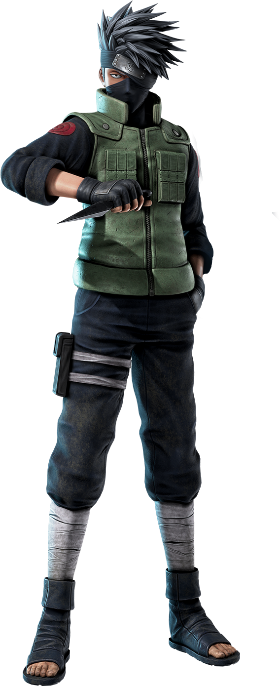 Kakashi Hatake Ninja Pose PNG Image