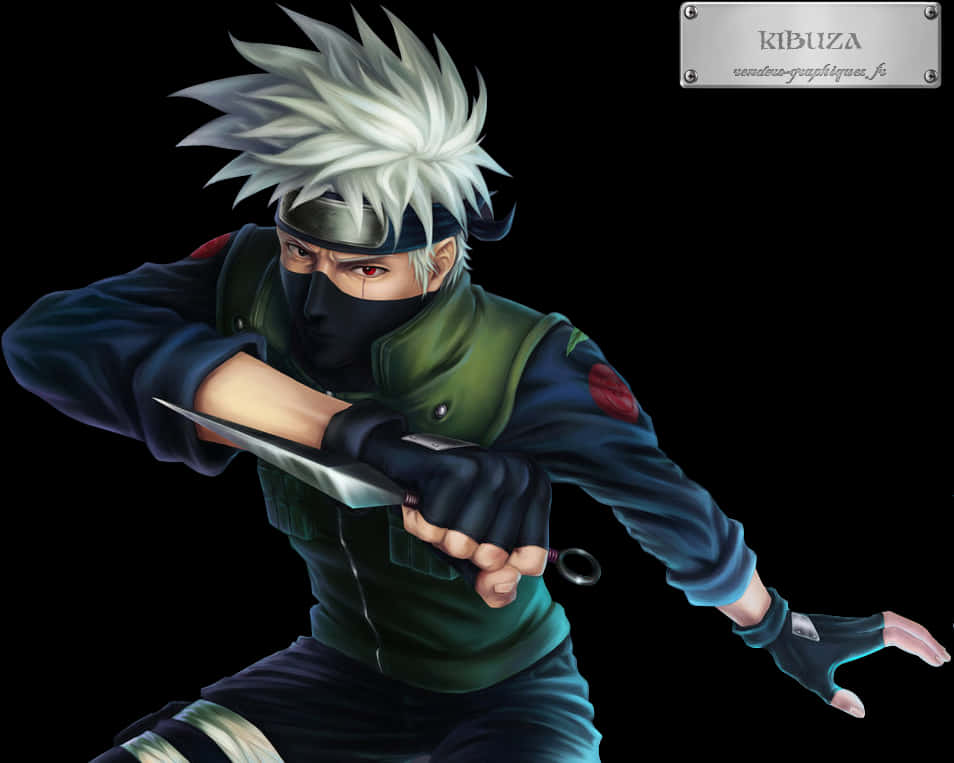 Kakashi Hatake Readyfor Battle PNG Image