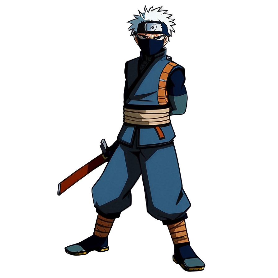 Kakashi In Ninja Outfit Png Sks PNG Image