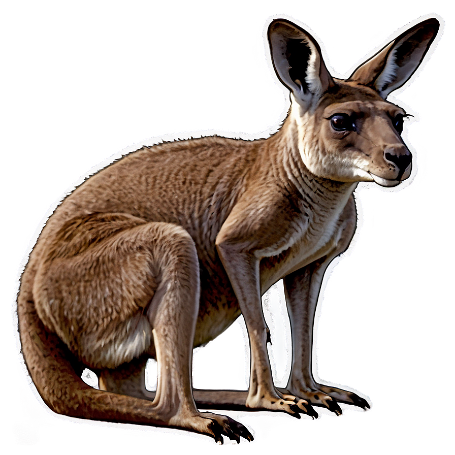 Kangaroo And Joey Png Shn24 PNG Image