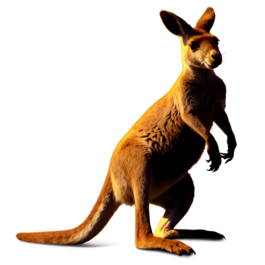 Kangaroo Jumping Silhouette Png Mor PNG Image