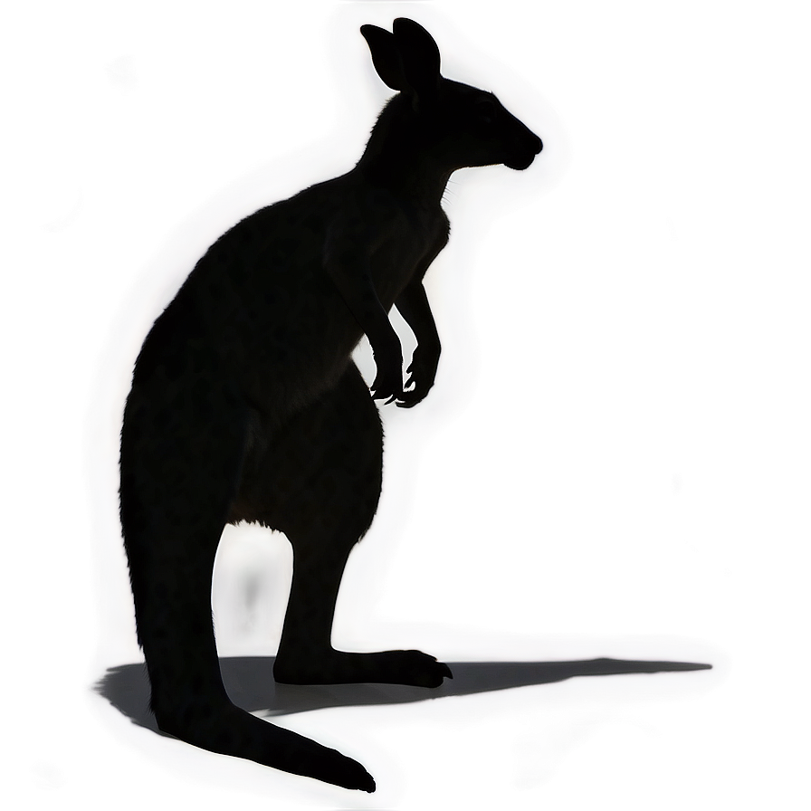 Kangaroo Silhouette Png Gec31 PNG Image