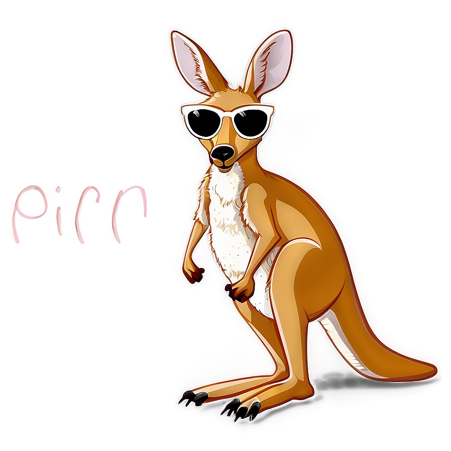 Kangaroo With Sunglasses Png 90 PNG Image