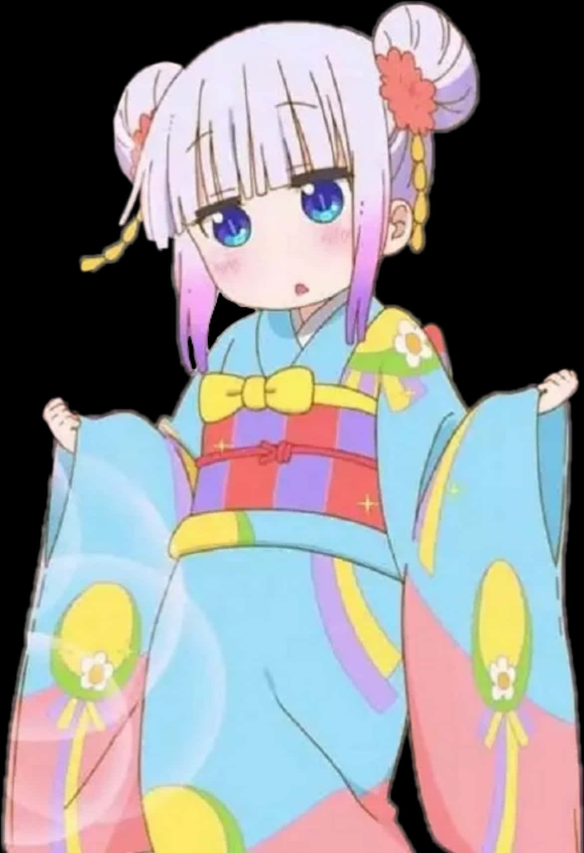 Kannain Traditional Kimono PNG Image