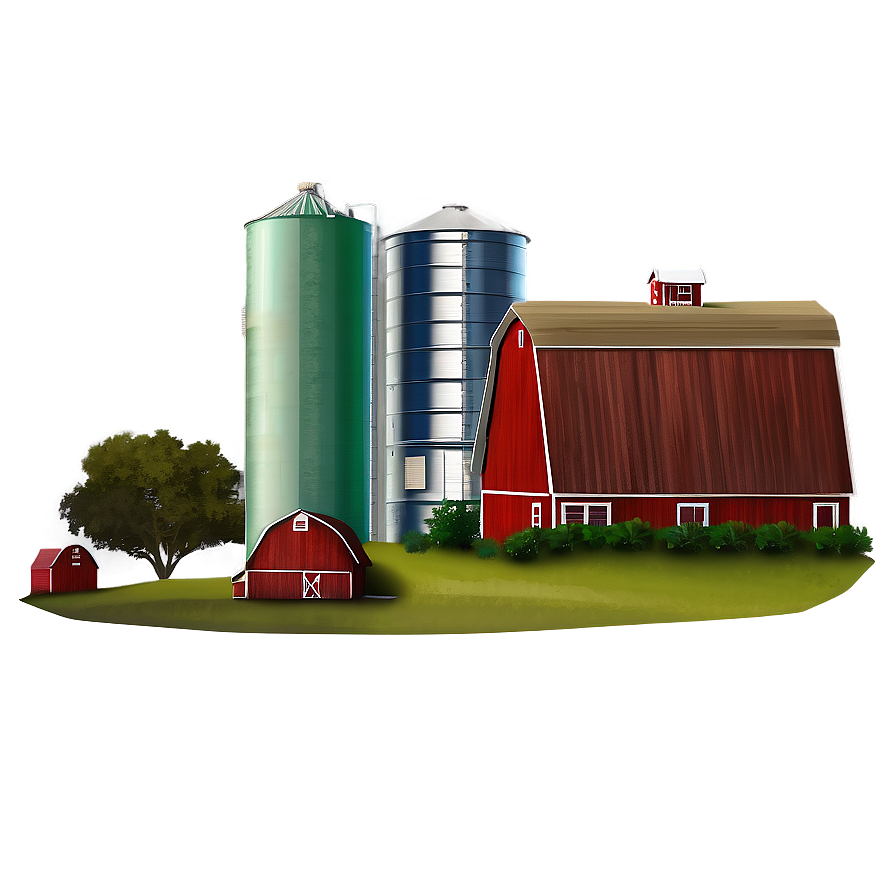 Kansas Farm Life Scenery Png Lmr PNG Image