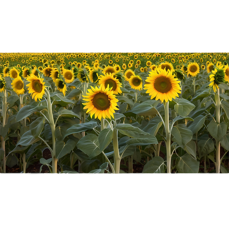 Kansas Sunflower Field Png 39 PNG Image