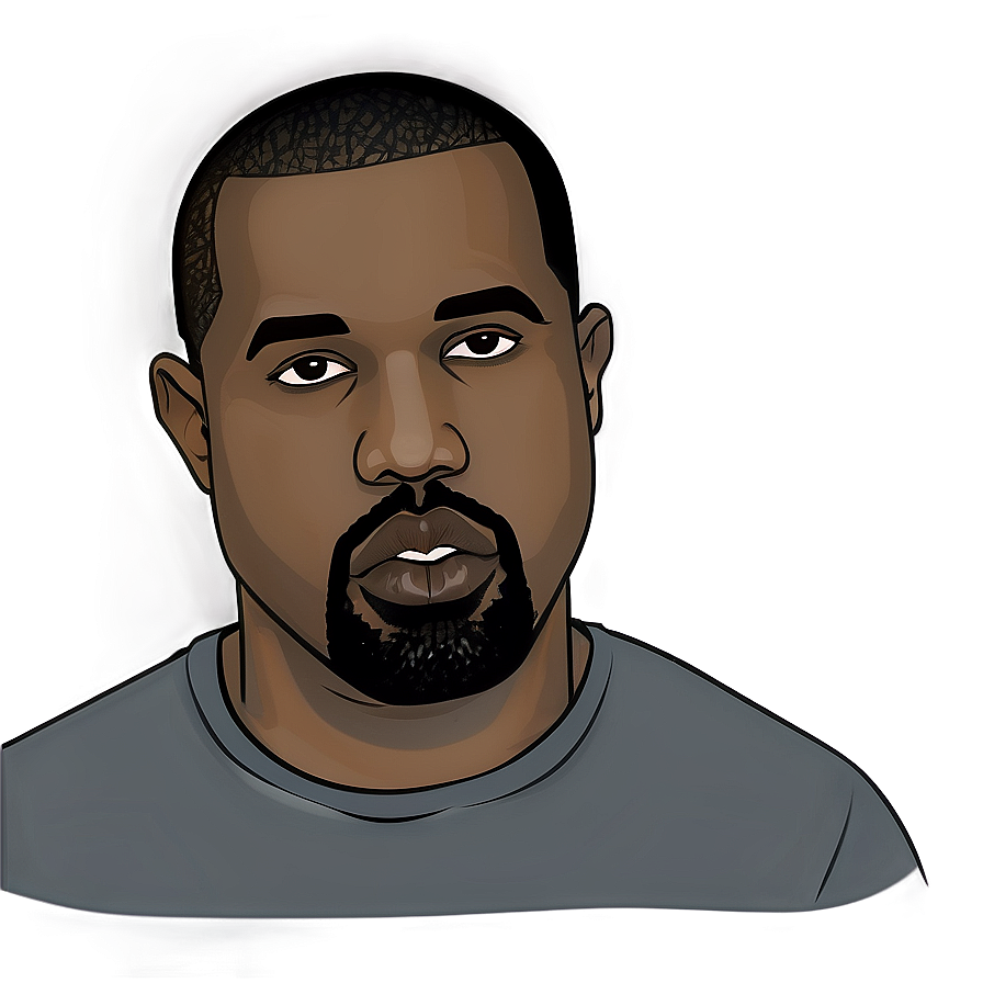 Kanye West Caricature Png Xne70 PNG Image