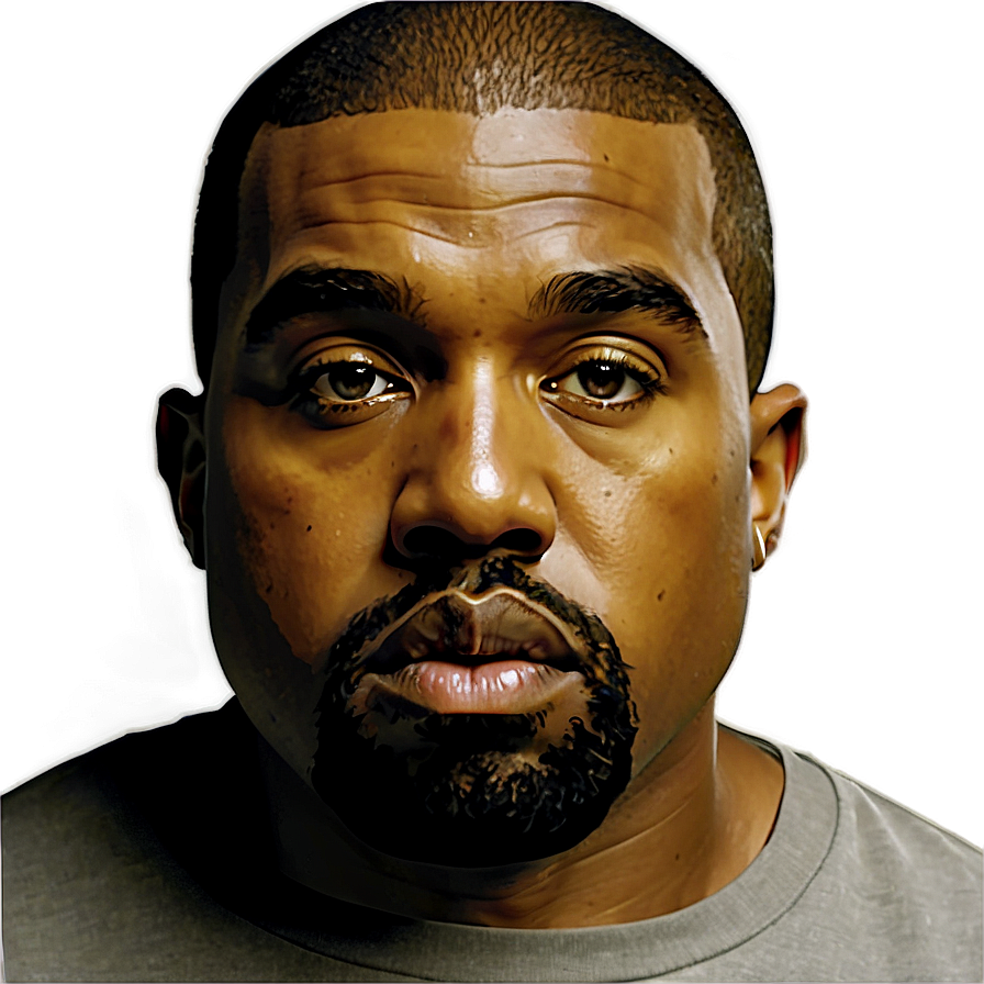 Kanye West Portrait Png Lsd35 PNG Image