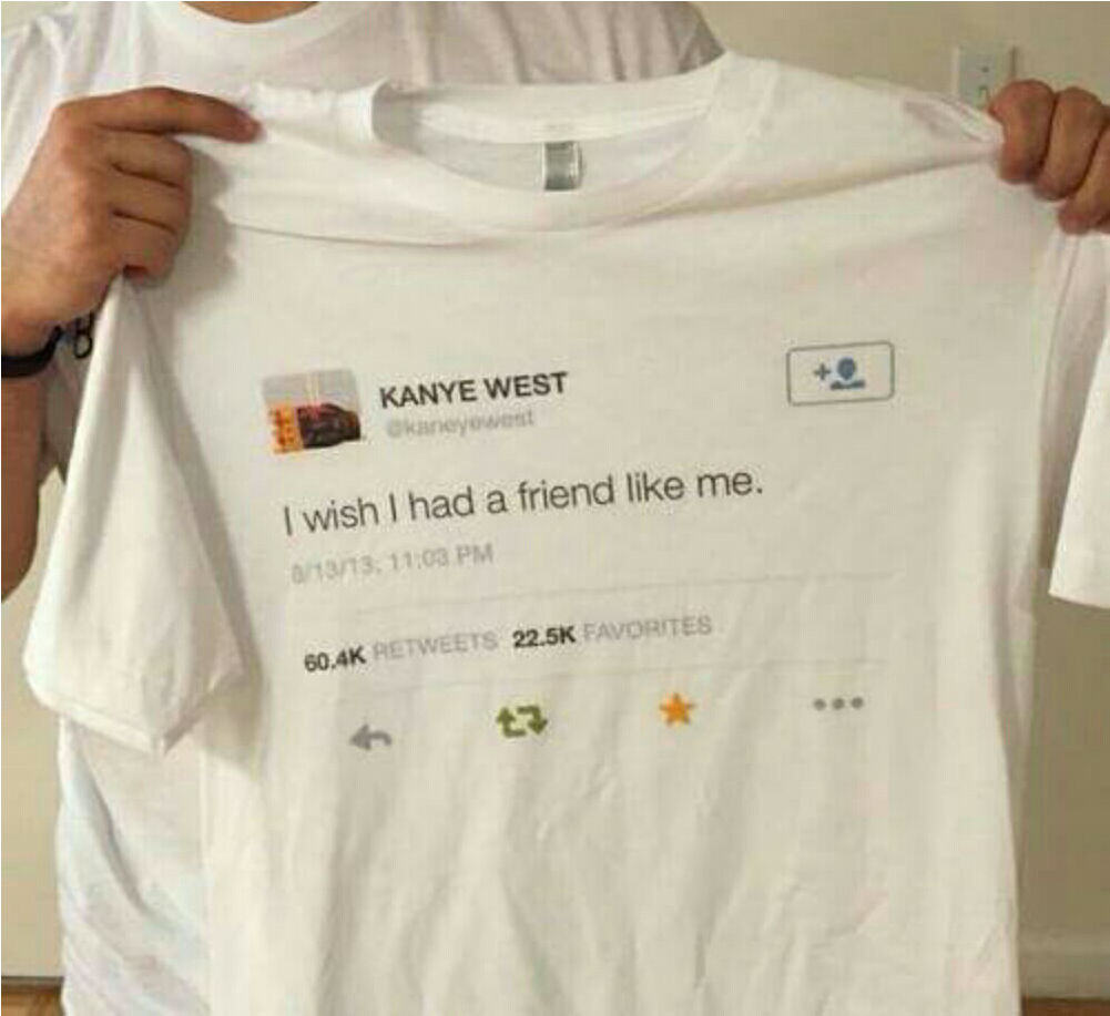 Kanye West Tweet Tshirt PNG Image