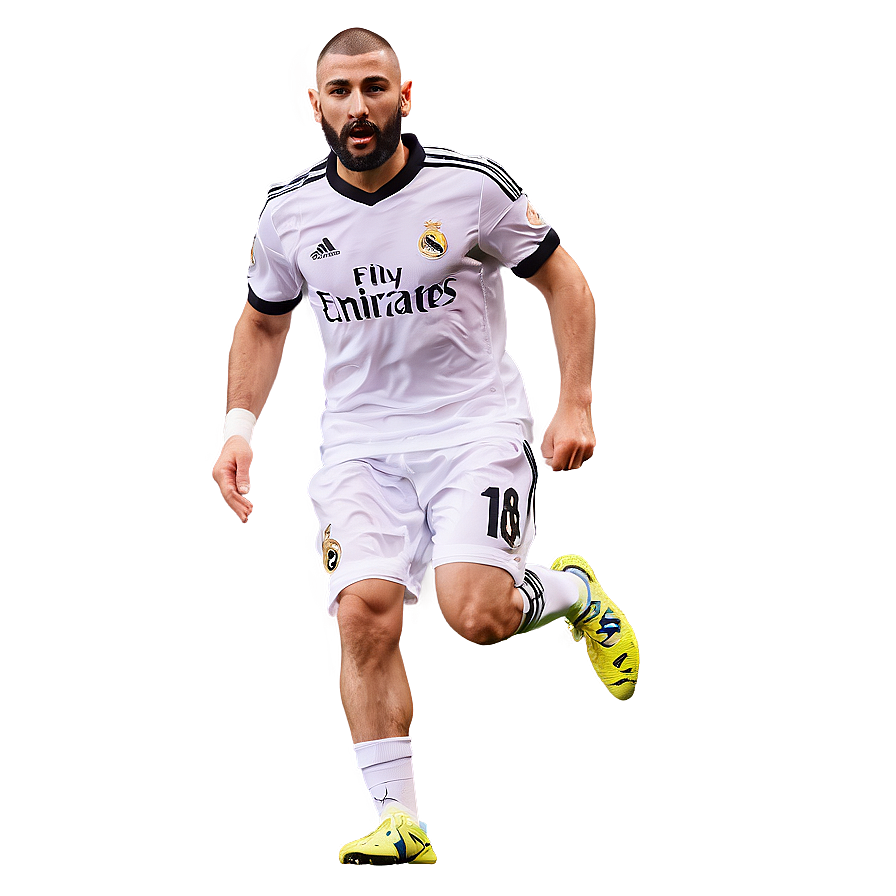 Karim Benzema Action Shot Png 98 PNG Image