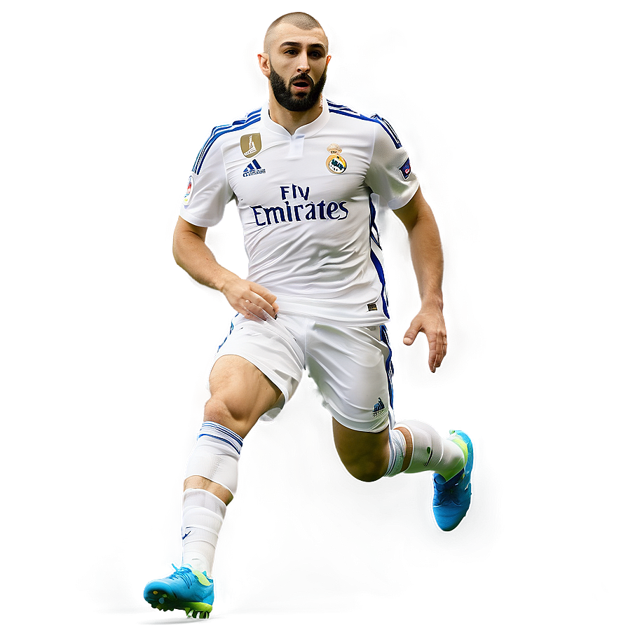 Karim Benzema Dribbling Png 30 PNG Image