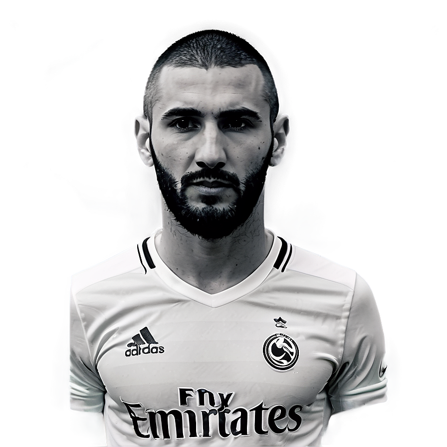 Karim Benzema Headshot Png Thl PNG Image