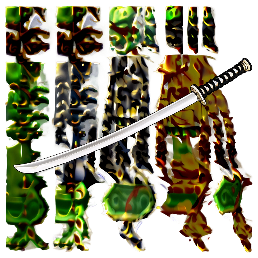 Katana With Stand Png 05252024 PNG Image