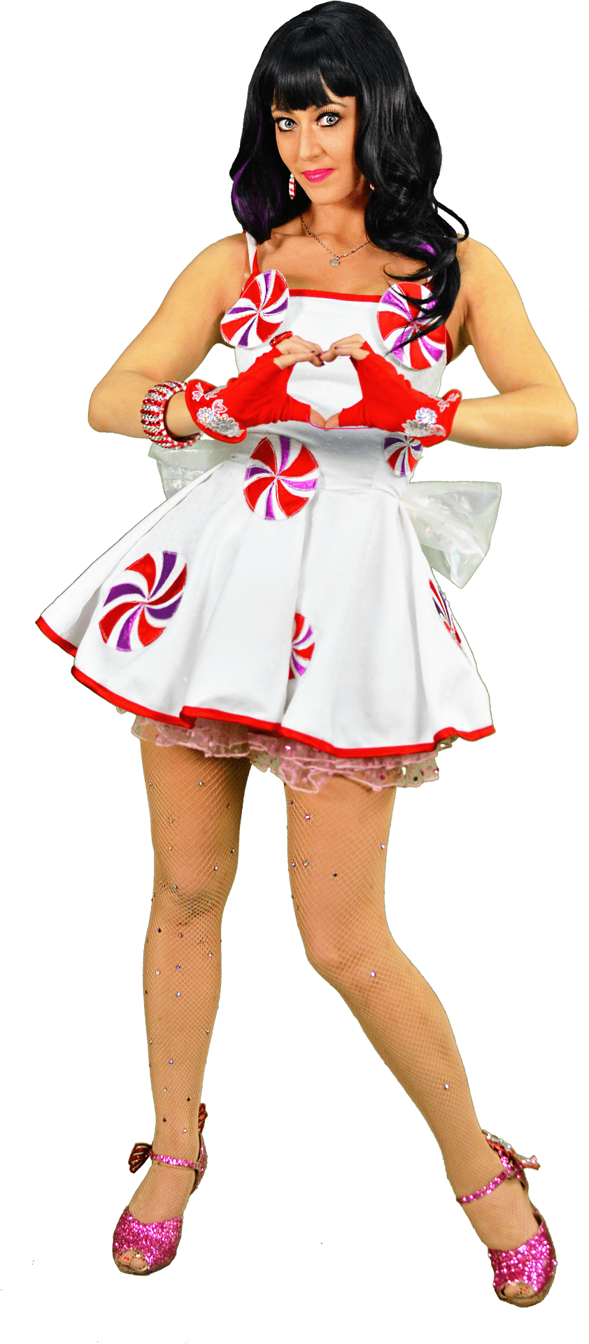 Katy Perry Candy Dress Pose PNG Image