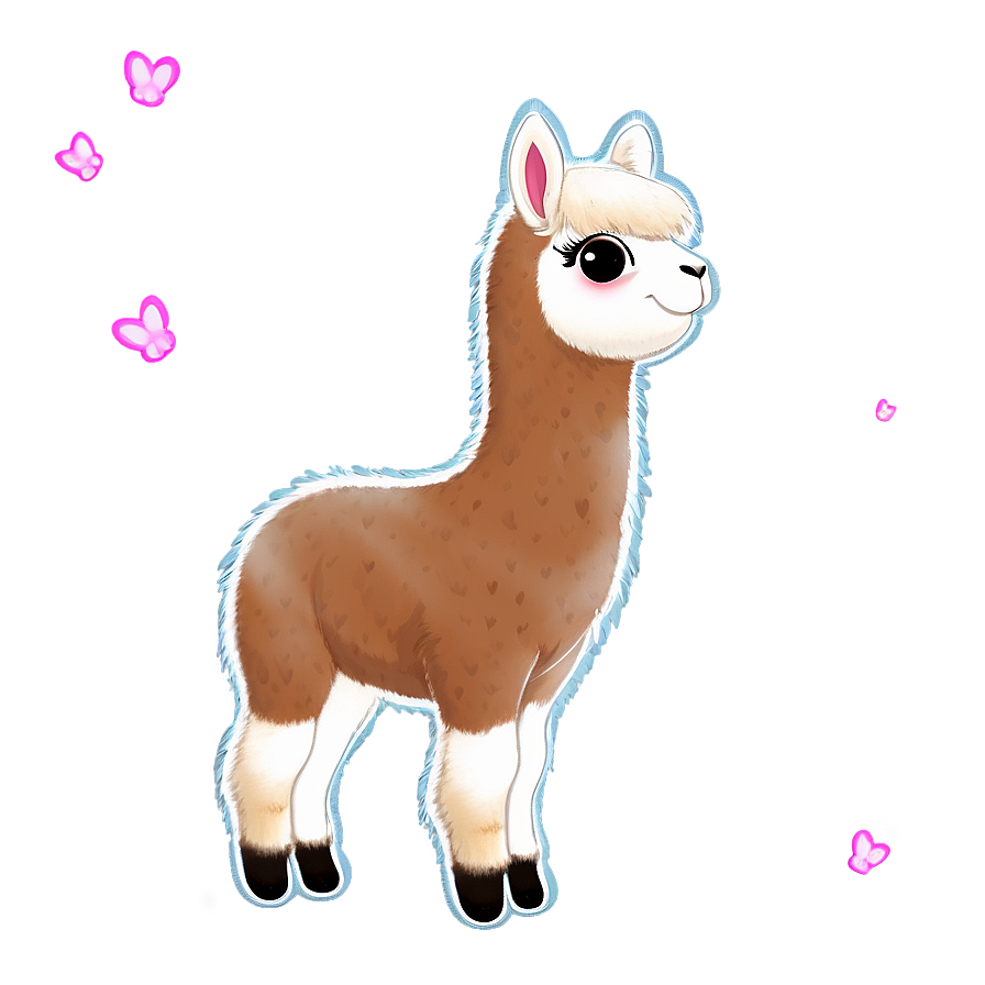 Kawaii Alpaca Png Fkb56 PNG Image